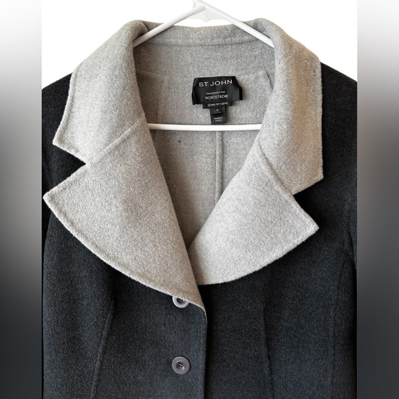 St John wool cashmere gray jacket - Picture 5 of 10